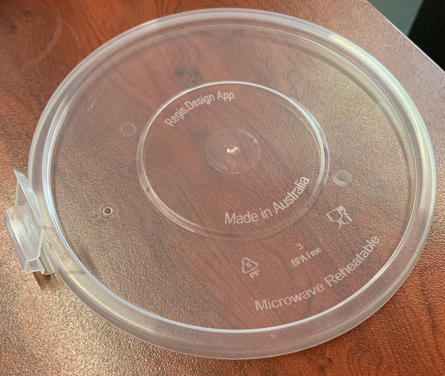 Anti Spill Clear Plastic Lid to Suit 1050/900 Chinese Bowl